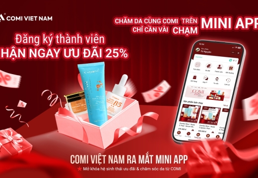 CHĂM DA CÙNG COMI – CHỈ CẦN VÀI CHẠM TRÊN ZALO MINI APP
